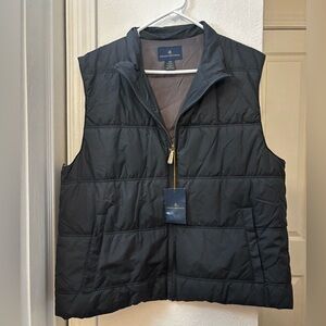 NWT Brooks Brothers Black Puffer Vest